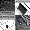 SANNO Expandable Dish Drying Rack Over The Sink Dish Drainer