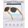 Kimorn Polarized Sunglasses Square Frame Horn Rimmed 80's Retor Glasses