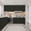 Yancorp Matte Black Contact Paper Peel and Stick Wallpaper Solid