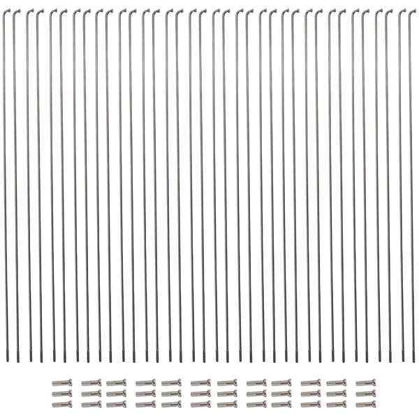 Vincita 36 Pieces 14G J Bend Bicycle Stainless Steel Spokes