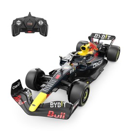 RASTAR Red Bull F1 Coche RC a escala 1/18, Oracle Red Bull Racing F1 Control remoto Coche Red Bull Formula 1 RB18 2022 Sergio Pérez, azul oscuro 2.4G F1 modelo de coche para niños y adultos