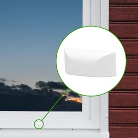 Ante bellum 30 mm Window Water Slot Caps, Pack of 25, Window Drain Hole Caps for Effective Drainage - Prevent Water Damage and Sweat Water on Your Windows (White RAL9016)