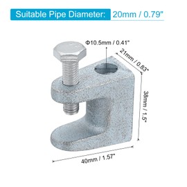 uxcell 30 Pcs C Clamps,0.79 Inch Wide Jaw Opening Beam Clamp Metal Tiger Clamp for Woodworking Welding Construction Mounting Welding Crafts