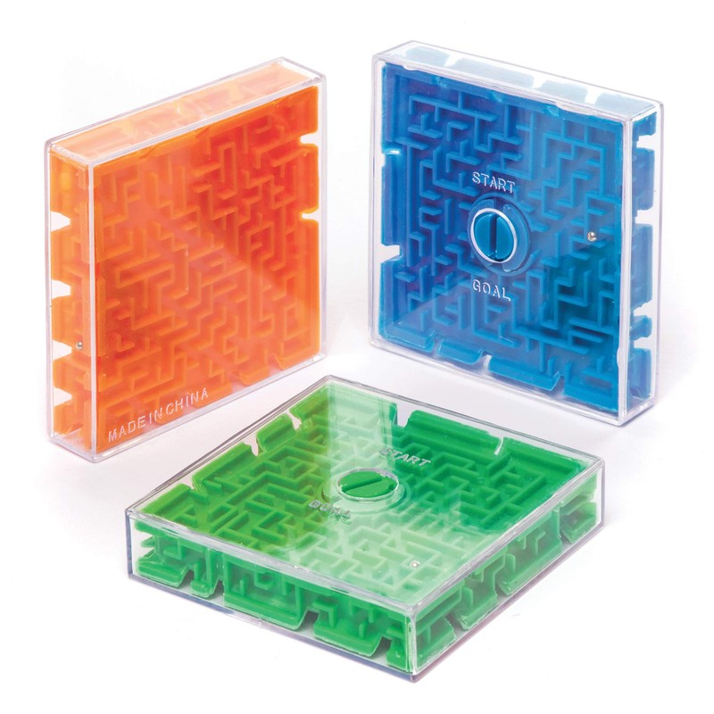Baker Ross AW502 3D Maze Games (Pack of 4), Assorted