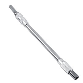 Flexible Shaft Electric Hex Screwdriver Drill 1/4" 200mm Extension Screwdriver Flexible Shaft Bit Holder Link for Connecting Up to 300° Bending Metal Bending Twist Swivel Screwdriver Extension Tool