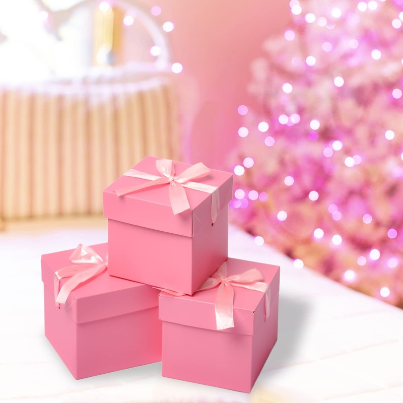 GP SUP Gift Box with Lid & Ribbon for present,