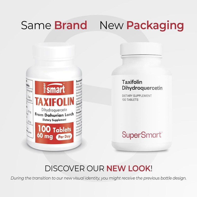 Supersmart - Taxifolin Dihydroquercetin 60mg per Day (90% DHQ Supplement)