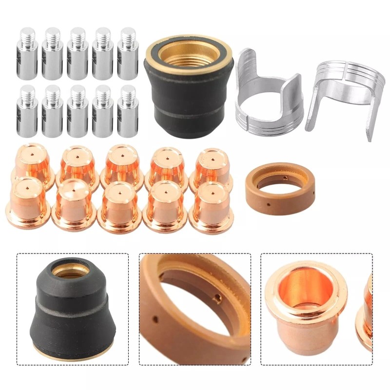 FUZIDDN 24-Piece IPT40 Plasma Cutter Consumables Kit | Compatible with