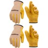 FEISHDEK Kids Leather Gardening Gloves, 2 Pairs Toddler Work Gloves,