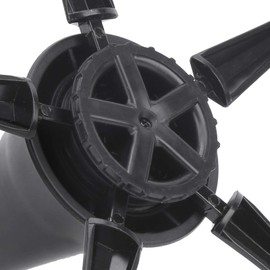 01 02 015 Clarinet Stand, Portable Split Design Pro Grade Stand for Oboe, Flutes, Clarinet Black ABS + Aluminum Alloy + Metal