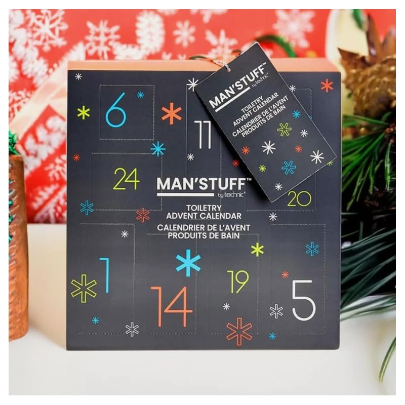 ManStuff Christmas Advent Calendar Toiletry Grooming Bath Gift Set