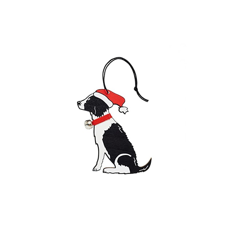 Sweet William Black and White Springer Spaniel Christmas Decoration