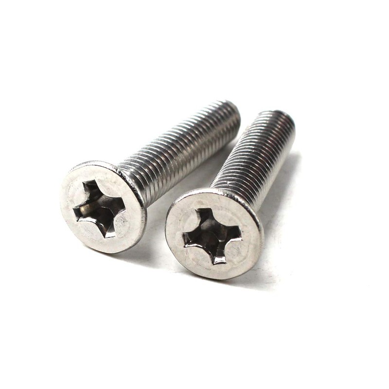 M5x20 Phillips Screws 304 Stainless Steel Flat Head Machine Screws