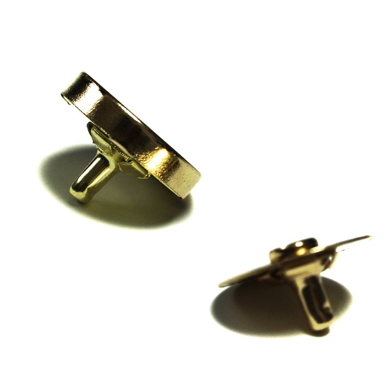 ALL in ONE Magnetic Snaps Purse Double Rivet Closures Round