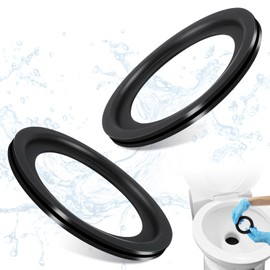 RV Toilet Seal Fit for dometic Toilet Seal | 2pcs RV Toilet Gasket Replacement | Camper Toilet Flush Ball Seal Kit for Dometic 300 310 320 Toilet Parts 385311658 | Premium Rubber NO MORE LEAKS - Black