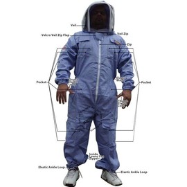 Jawadis USA Purple Beekeeper Suit Small - Lightweight Bee Suit, Durable