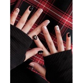 Reusable Nail Tips Grunge Bear (Short Square) / 리유저블 네일팁 그런지 베어(숏 스퀘어)