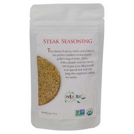The Spice Hut Organic Steak Seasoning, Classic Spice Blend for Grilling/BBQ/Ribs, 2 ounce