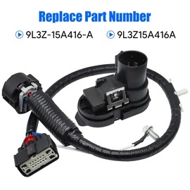 Trailer Tow Hitch Bar Wire Connector Harness Compatible with 2009-2014 Ford F-150 Replace 9L3Z-15A416-A 9L3Z15A416A Trailer Hitch Tow Wiring Connector Harness Installation Kit