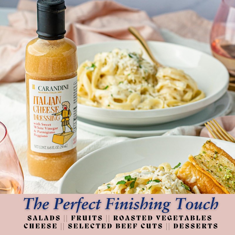 Carandini Italian Cheese Dressing with Sweet White Vinegar & Parmigiano