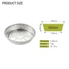 Quixotical 50pcs Aluminium Foil Pans, Round Trays, Disposable Dishes, Durable