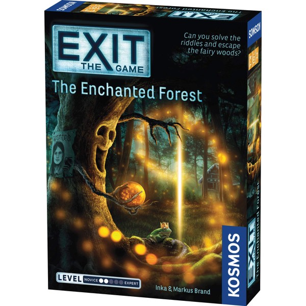 Thames & Kosmos EXIT: The Enchanted Forest| A Kosmos Escape Room Game in a Box| Family Friendly, Card-Based at-Home Escape Room Experience for 1 to 4 Players, Ages 12+ , Black