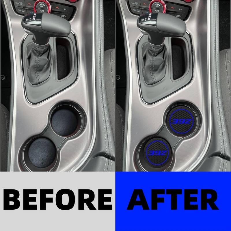 2PCS 2.75 Inch Car Cup Holder Coasters Compatible with Dodge
