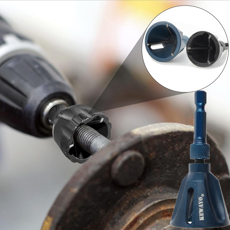 KEWAYO All Thread Deburring Tool, with Tungsten Carbide Blade, Deburring
