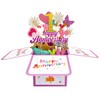 scicent Anniversary Card for Husband 3D Pop-Up Anniversary Card 1st
