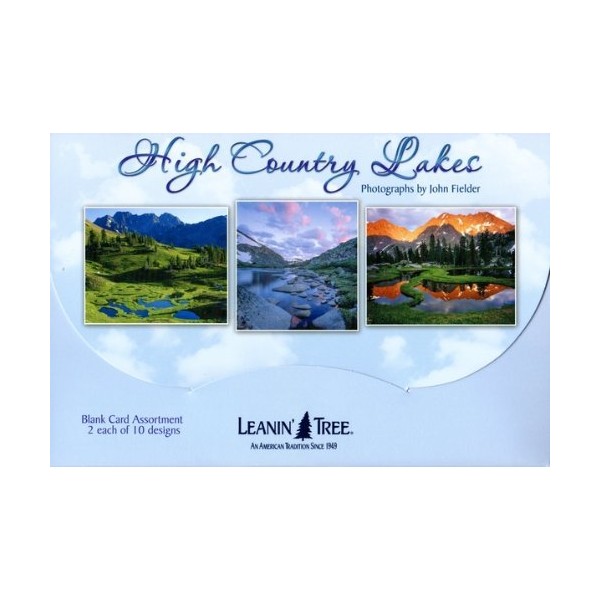 LEANIN' TREE 20 Pack Design Blank Cards Assortment HIGH Country Lakes Made in USA