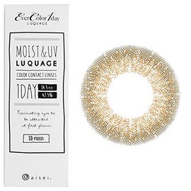 【新色】エバーカラーワンデー・ルクアージュ 10枚(グロスアンバー)(度数：-3.75)