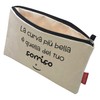 Hello-Bags Women's B-002-curvabella Toiletry Bags/Handbags, Ecru, Medium