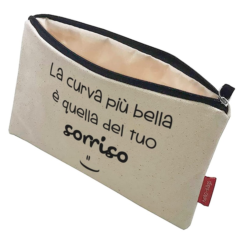 Hello-Bags Women's B-002-curvabella Toiletry Bags/Handbags, Ecru, Medium