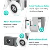 4 Pieces Shower Door Rollers Curved Shower Door Wheels 23mm