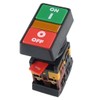uxcell A11083100ux0124 on Off Start Stop Push Button with Light