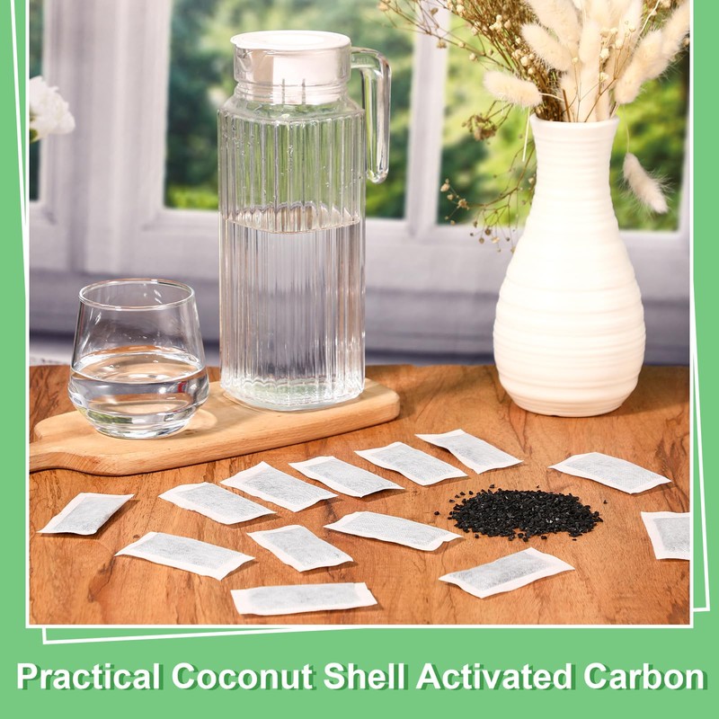 Lounsweer 12 Packs Replacement Activated Charcoal Distiller Filters Coconut Husk