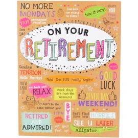 Piccadilly Greetings Modern Large Card Retirement - 12 x 9 inches