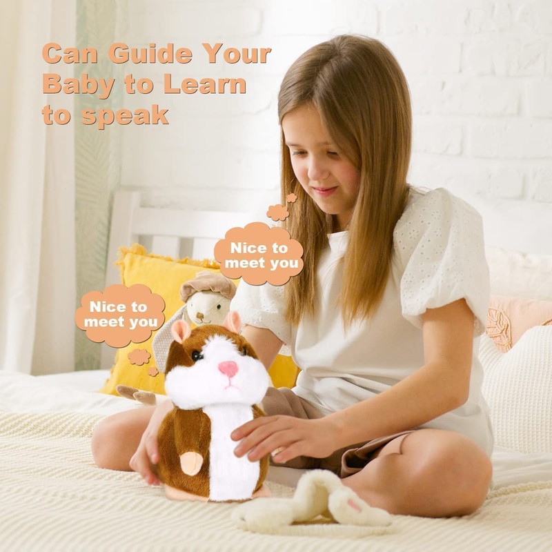 Sunshine smile Hamster Toy, Talking Hamster Repeated, Talking Hamster Repeated
