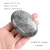 MAIBAOTA 2.4" Moonstone Healing Crystal Gemstones Pocket Polished Gifts Oval