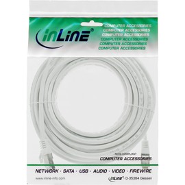 InLine® Patch cord, InLine®, S-FTP, Cat. 5e, white, 5m