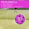 Spunspon 6 Pack Pickleball Balls, 40 Holes Outdoor Pickleballs, High