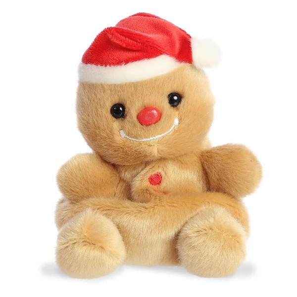 Aurora® Adorable Palm Pals™ Gingy Gingerbread™ Stuffed Animal - Pocket-Sized Fun - On-The-Go Play - Brown 5 Inches