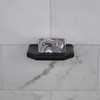 Questech 5" Soap Dish, Corner Shelf for Inside Shower, Retrofit