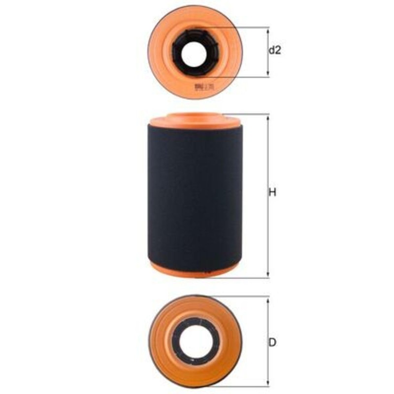 Mahle Filter LX3353 Air Filter Bootjack