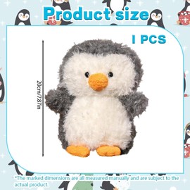 NieYat Cuddly Toy Penguin, 20 cm Plush Toy for Children, Penguin Stuffed Toy, Plush Toy, Cushion Penguin Toy, Penguin Plush Cushion for Birthday, Valentine's Day, Christmas