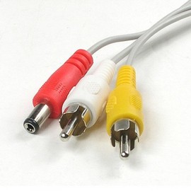 CCTV Cable 30m - 2RCA DC 5.5 Power Gray