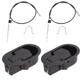 Metal recliner handle replacement, backrest tilt adjuster replacement parts, used for Ashley and most brands of sofa recliners to replace release handle puller, exposed cable length 4.9 inches (2 pcs)