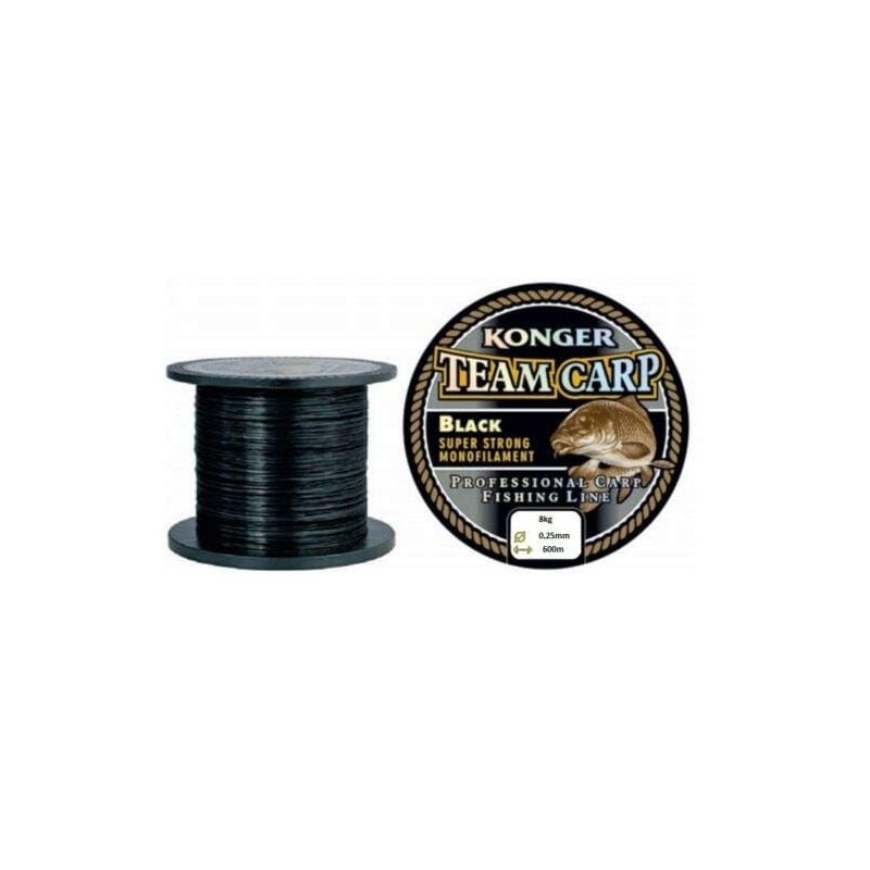 Konger Team Carp Fishing Line Black 600 m Monofilament Feeder