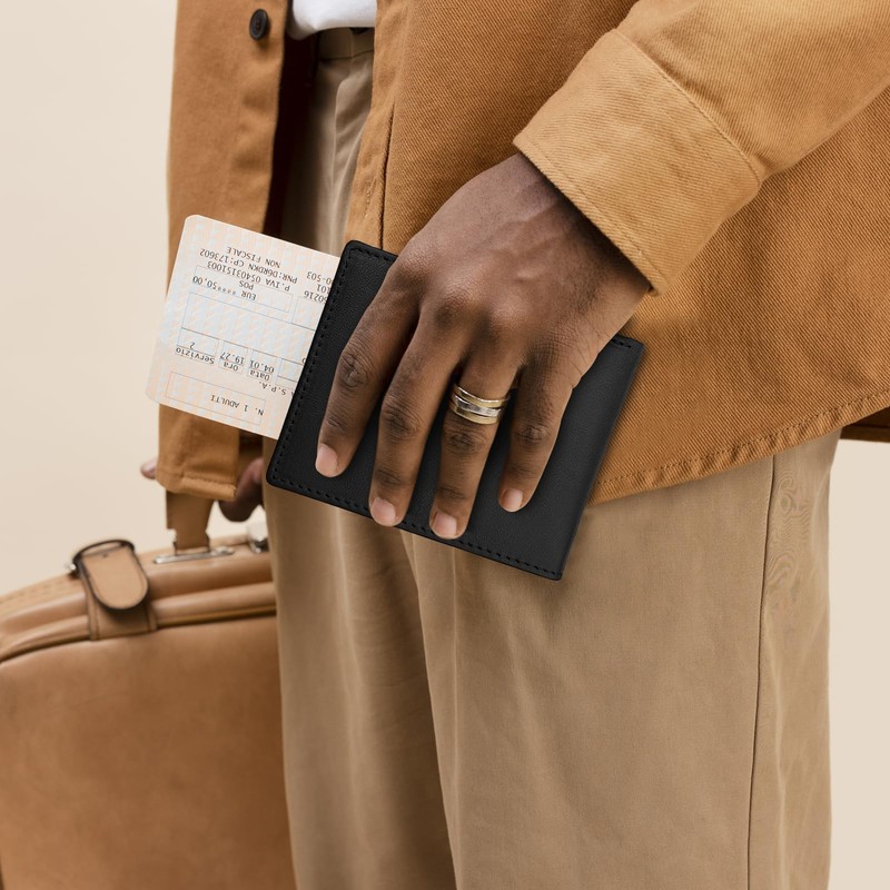 WisePoint Bifold Wallets for Men, RFID Blocking Wallet, PU Leather