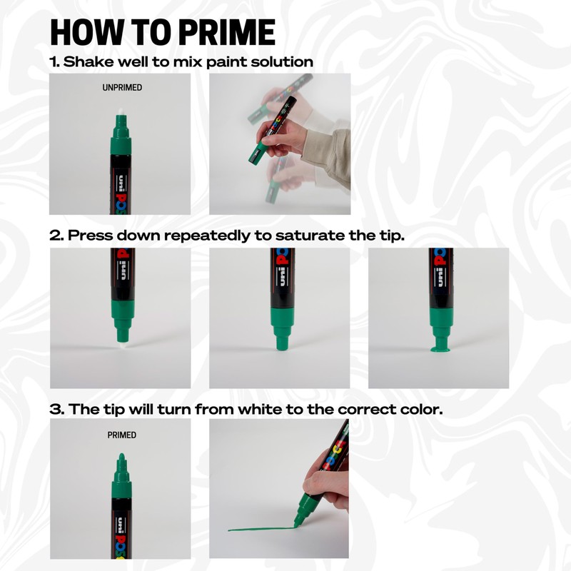 uni POSCA PC-1MR Water-Based Paint Markers, Extra Fine Tip (0.7mm),